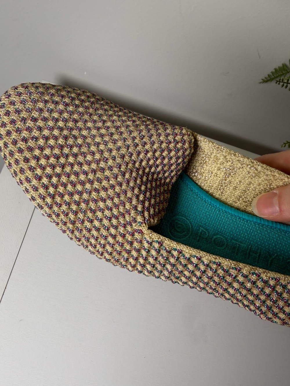 NWOT Rothy's Multi Metallic Sparkling Limited Edition Round Loafer Flats Sz 7 - Picture 10 of 10